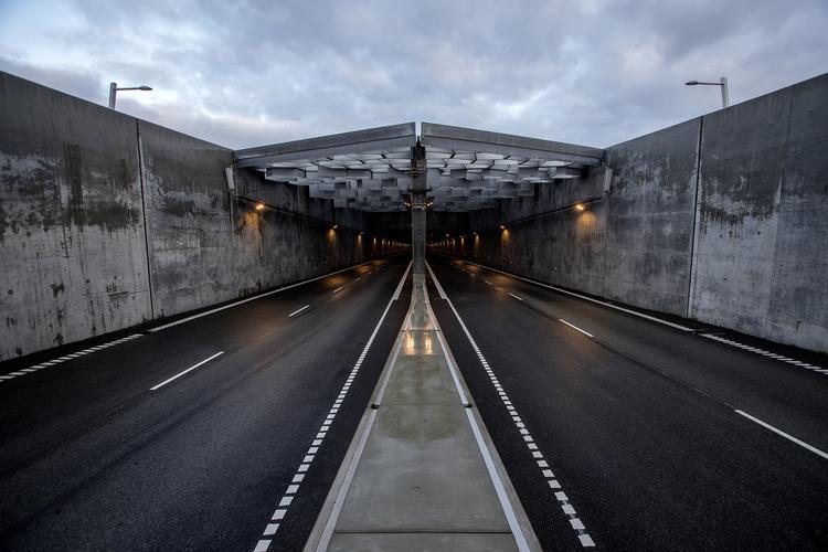 Nordhavnsvejen med sin nye tunnel har fået mængden af motorkøretøjer på en lang række gader til at falde. Peter Hove Olesen/POLFOTO