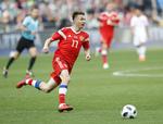 Aleksandr Golovin skal have gang i målscoringen for at hjælpe Rusland til et godt VM-resultat. Pavel Golovkin/AP
