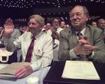  Ib Frederiksen (tv.) blev 90 år. Bonnerup Claus/POLFOTO