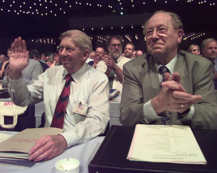  Ib Frederiksen (tv.) blev 90 år. Bonnerup Claus/POLFOTO
