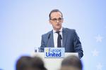 
    »Jeg går ind for, at vi samarbejder om asylpolitik i det brede forum i EU«, sagde udenrigsminister Heiko Maas. Gregor Fischer/AP