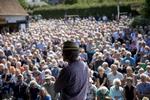 Søren Pind mødte Politikens tegner Roald Als på årets folkemøde. Mads Nissen/POLFOTO