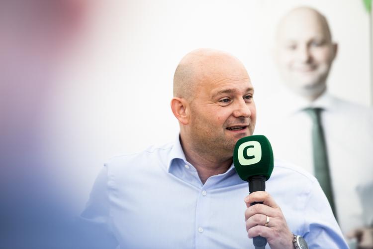 Søren Pape svarer på spørgsmål om Tibet-kommissionen. Olafur Steinar Gestsson/Ritzau Scanpix