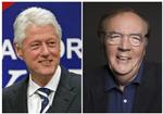 Serverer Clinton og Patterson tomgang eller troværdighed til termokande-kaffen? Det kommer an på, hvilken anmelder man skal tro på.  TV Showtime Clinton/AP