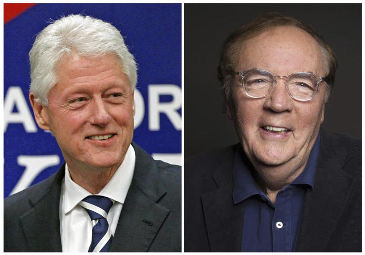 Serverer Clinton og Patterson tomgang eller troværdighed til termokande-kaffen? Det kommer an på, hvilken anmelder man skal tro på.  TV Showtime Clinton/AP