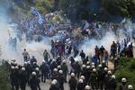 Aftalen har ført til protester på grænsen mellem de to lande.  Str/Ritzau Scanpix