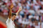  Robert Lewandowski er oppe på 55 mål i 95 landskampe.  Kacper Pempel/Ritzau Scanpix