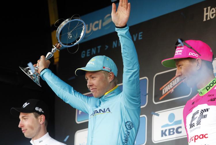 Michael Valgren leverede den første af årets exceptionelle danske præstationer, da han sejrede i Omloop Het Nieuwsblad.
   Francois Walschaerts/AP