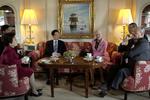 Den kinesiske præsident Hu Jintao på statsbesøg i Danmark i 2012. Under besøget sejlede præsidenten med Dronning Margrethe og Prins Henrik på kongeskibet Dannebrog. Peter Hove Olesen/POLFOTO