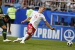 Andreas Cornelius kom ind midt i 2. halvleg i stedet for Nicolai Jørgensen. 













Danmark spiller VM
   Finn Frandsen/POLFOTO