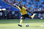 Belgiens store frontløber Romelu Lukaku har stor succes ved VM, men han mener, at hans hold kan blive bedre og skal blive det. Hassan Ammar/AP