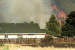 Flammer ved Spring Lakes tæt på Clearlake Oaks i Californien.  Noah Berger/AP