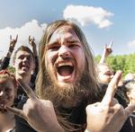 Stemningen er alt andet end aggressiv på Copenhell.    Torben Christensen/Ritzau Scanpix