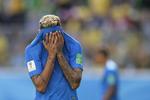 Neymar græd efter Brasiliens forløsende sejr over Costa Rica. Dmitri Lovetsky/AP