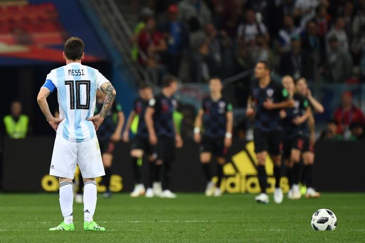  Lionel Messi og Argentina kan ikke selv afgøre VM-skæbnen.  Dimitar Dilkoff/Ritzau Scanpix