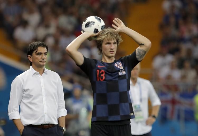  Zlatko Dalic (bagerst) blev hyret som kroatisk træner i 2017 under VM-kvalifikationen. 7 af 10 kampe er vundet. Danmark har ikke tabte i de seenste 18 kampe.  Vadim Ghirda/AP