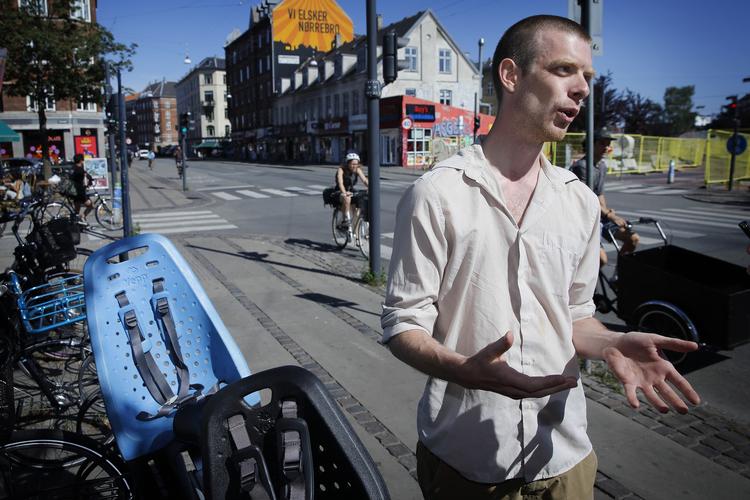 Jon Højlund Arnfred, 32 år, mener, at Uffe Elbæks statsministerudmelding er »ærgerlig«. Jens Dresling/POLFOTO