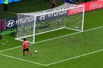 Den dag tyskerne forsvandt, er dette billede af SonHeung-Mins mål til 2-0 blevet kaldt. Luis Acosta/Ritzau Scanpix