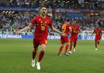 Adnan Januzaj viste ikke sit fulde potentiale, da han spillede i England for Manchester United. Men mod England fik han scoret et flot mål.
   Alastair Grant/AP
