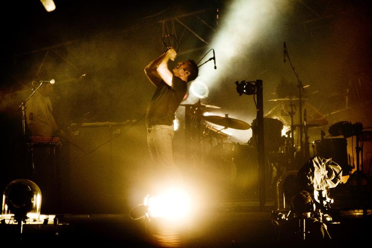 Nine Inch Nails spillede på Roskilde Festival i 2009 og er nu i år tilbage på scenen i Roskilde.  Valdemar Jørgensen/POLFOTO