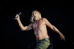 Heldigvis lod Iggy Pop sig ikke mærke med det den lidt energiforladte stemning foran scenen. Per Lange/Ekstra Bladet