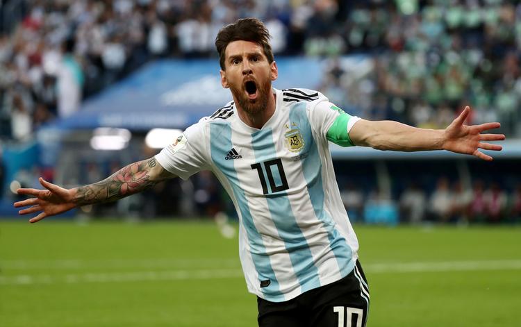Lionel Messi var på pletten mod Nigeria. I dag gælder det Frankrig. Sergio Perez/Ritzau Scanpix