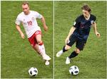 Det er især duellen mellem stjernerne Christian Eriksen (til venstre) og Luka Modric, som mange fodboldfans ser frem til i dagens VM-ottendedelsfinale mellem Danmark og Kroatien. Emmanuel Dunand, Khaled Desouki/Ritzau Scanpix
