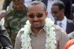 Abiy Ahmed, ministerpræsident i Etiopien, på besøg i Somalia, 16. juni 2018. Farah Abdi Warsameh/AP