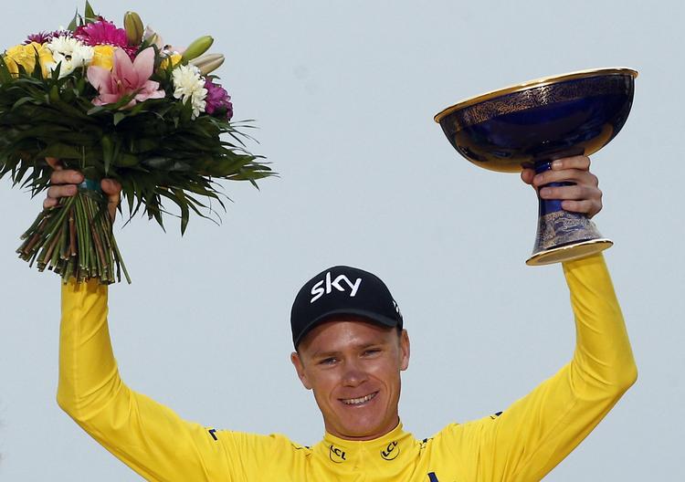 Står det til ASO får Chris Froome ikke lejlighed til at juble, når Tour de France slutter om fire uger.
   Thibault Camus/Ritzau Scanpix