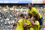 Sverige møder Schweiz i en uforudsigelig  1/8-finale.  Martin Meissner/AP