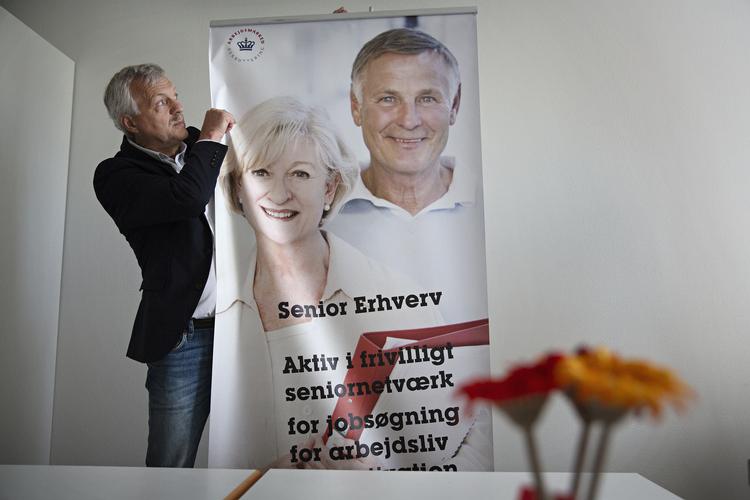 Bert van Malkenhorst er landskordinator i netværket Senior Erhverv. Det går ud over selvtilliden at miste jobbet, siger han. Martin Lehmann/POLFOTO