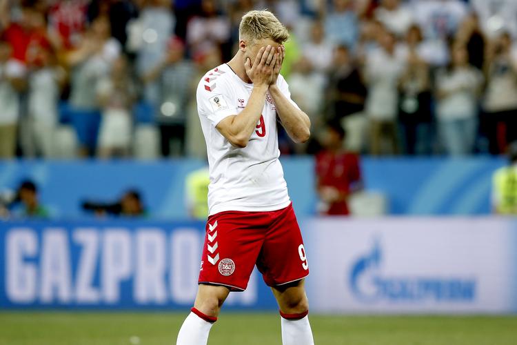 Nicolai Jørgensen var en af tre danskere, der brændte straffespark mod Kroatien i VM-ottendedelsfinalen. Finn Frandsen/POLFOTO