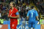 Harry Kane gik forrest for England, da han både scorede på straffespark i den regulære spilletid og på det vigtige, første spark i straffesparkskonkurrencen.
   Victor R. Caivano/AP