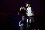 Eminem gik på scenen onsdag aften på årets Roskilde Festival. 
   Thomas Borberg/POLFOTO