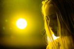 Solen har gemt sig væk torsdag, men på Pavilion indtog The Weather Station scenen og varmede publikum med deres musik.  Andreas Haubjerg/POLFOTO