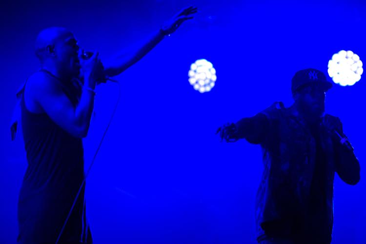 Mos Def og Talib Kweli fra Black Star formåede ikke at vække koncertgæsterne på Arena. 
   Thomas Borberg/POLFOTO