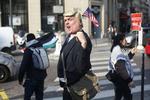 Der forventes demonstrationer, når Trump besøger Storbritannien i næste uge. Billedet er fra Paris i maj.  Thibault Camus/AP