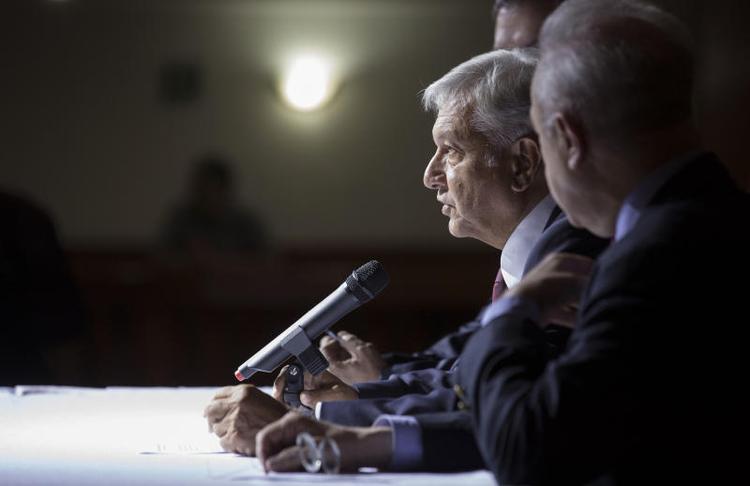 »Min største ambition er at gå over i historien som en god præsident for Mexico. Jeg vil ikke svigte jeres tillid«, sagde Andrés Manuel López Obrador, da han søndag blev valgt som Mexicos kommende præsident. Moises Castillo/AP