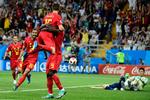 Belgien er VM's mest scorende hold, men hvor mange gange har Romelu Lukaku jublet sammen med sine holdkammerater? Det er et af spørgsmålene i dagens VM-quiz. Pierre-philippe Marcou/Ritzau Scanpix