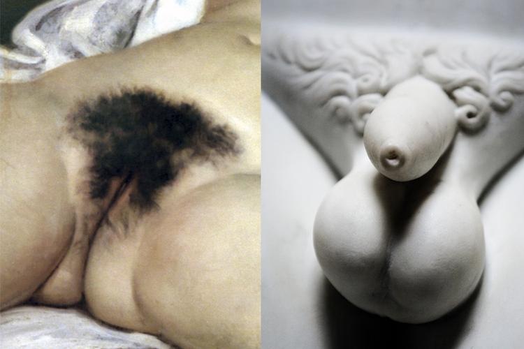 Maleri/foto Gustave Courbet/Joachim Adrian