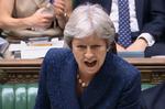 Premierminister Theresa May står i spidsen for et brud med EU, somhar vist sig at være langt sværere, end det lød. Britiske medier rapporterer jævnligt om risikoen for, at partifæller vil vælte Theresa May.  Ho/Ritzau Scanpix