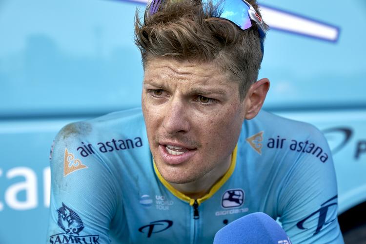 Jakob Fuglsang kom i mål uden at tabe tid til rivalerne.  Claus Bonnerup/Ritzau Scanpix