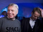 Alternativets leder Uffe Elbæk (t.v.) ses her med partikollegaen Niko Grünfeld, der er kulturborgmester i København.   Jonas Olufson/POLFOTO