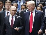 Vladimir Putin og Donald Trump under et APEC-topmøde i Danang, Vietnam i 2017. Jorge Silva/AP