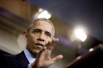 Barack Obama var præsident, da de første beskyldninger om russisk indblanding i præsidentvalgkampen dukkede op i 2016, lyder det fra den nuværende præsident Donald Trump.
  
   Andrew Harnik/AP