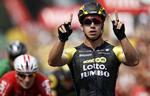 Dylan Groenewegen vinder 8. etape af Tour de France.  Christophe Ena/AP