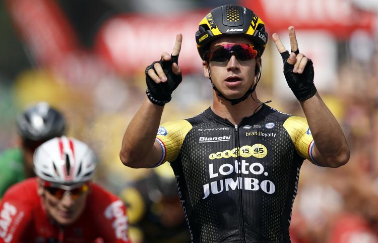 Dylan Groenewegen vinder 8. etape af Tour de France.  Christophe Ena/AP