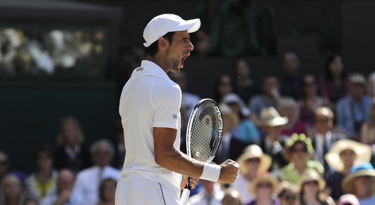 Novak Djokovic var suveræn i de første sæt, men kom under pres i tredje sæt.  Ben Curtis/AP