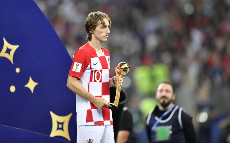 Han tabte finalen, men Koratiens Luka Modric blev kåret til VM's bedste spiller. Martin Meissner/AP