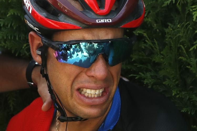 Ligesom i sidste års Tour de France er Richie Porte ude af denne årgang, inden løbet for alvor skal afgøres.
   Christophe Ena/Ritzau Scanpix